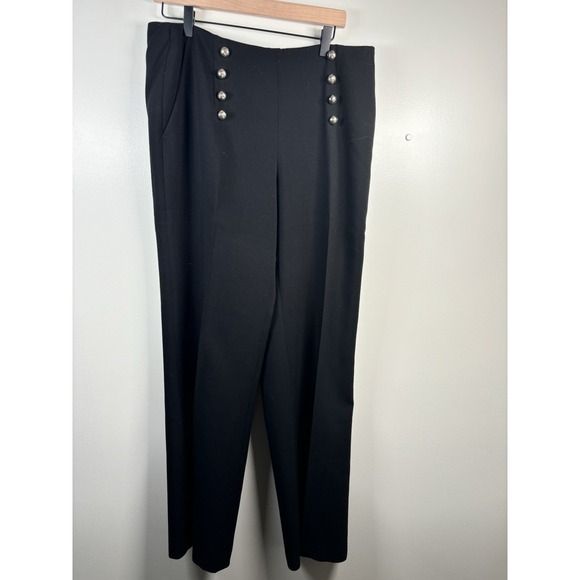 Vince Camuto‎ Womens Pants Black Size 8 High Rise Career Pant Polyester Blend - Picture 1 of 12